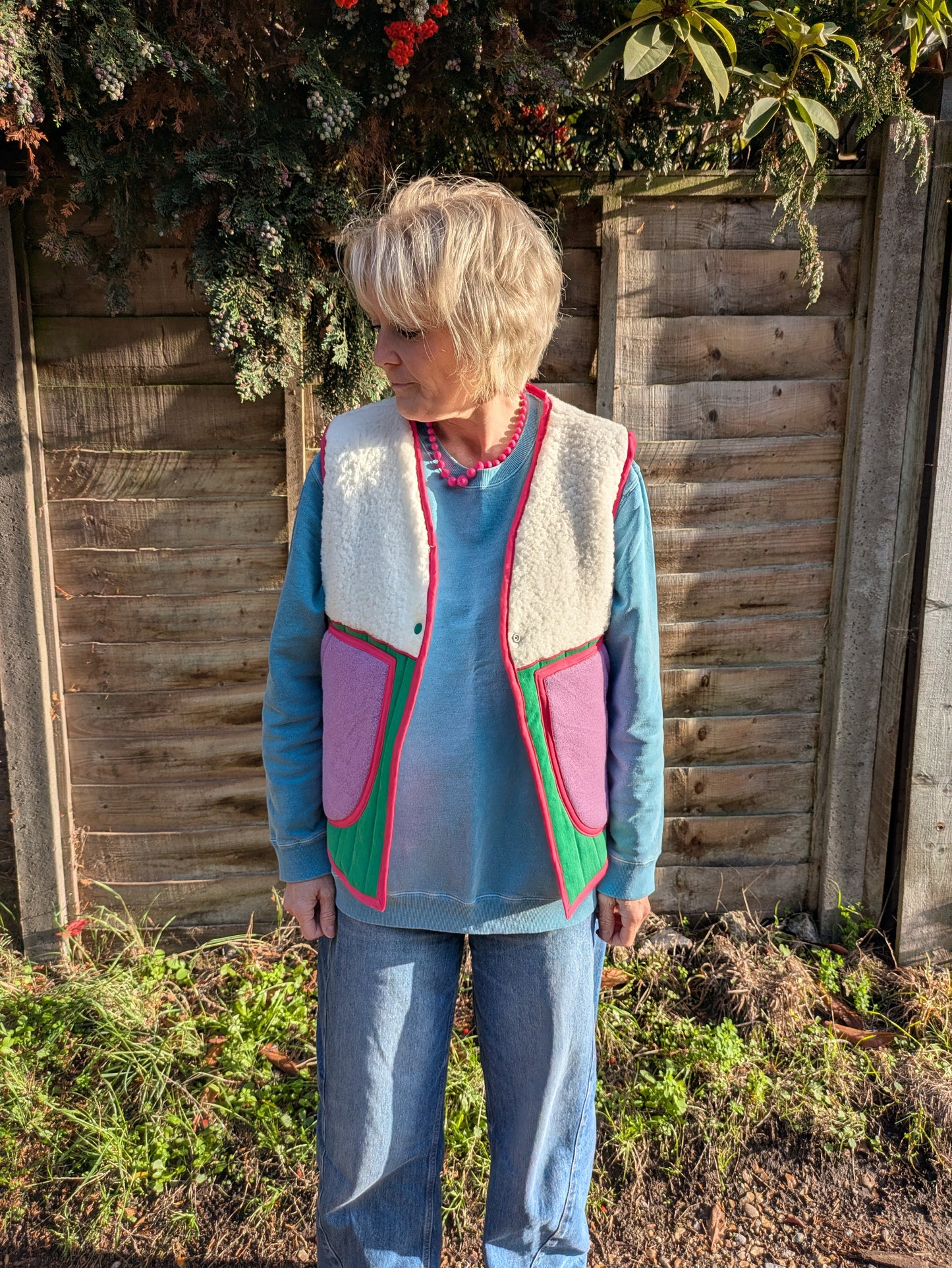 Bright Colour Mix Gilet
