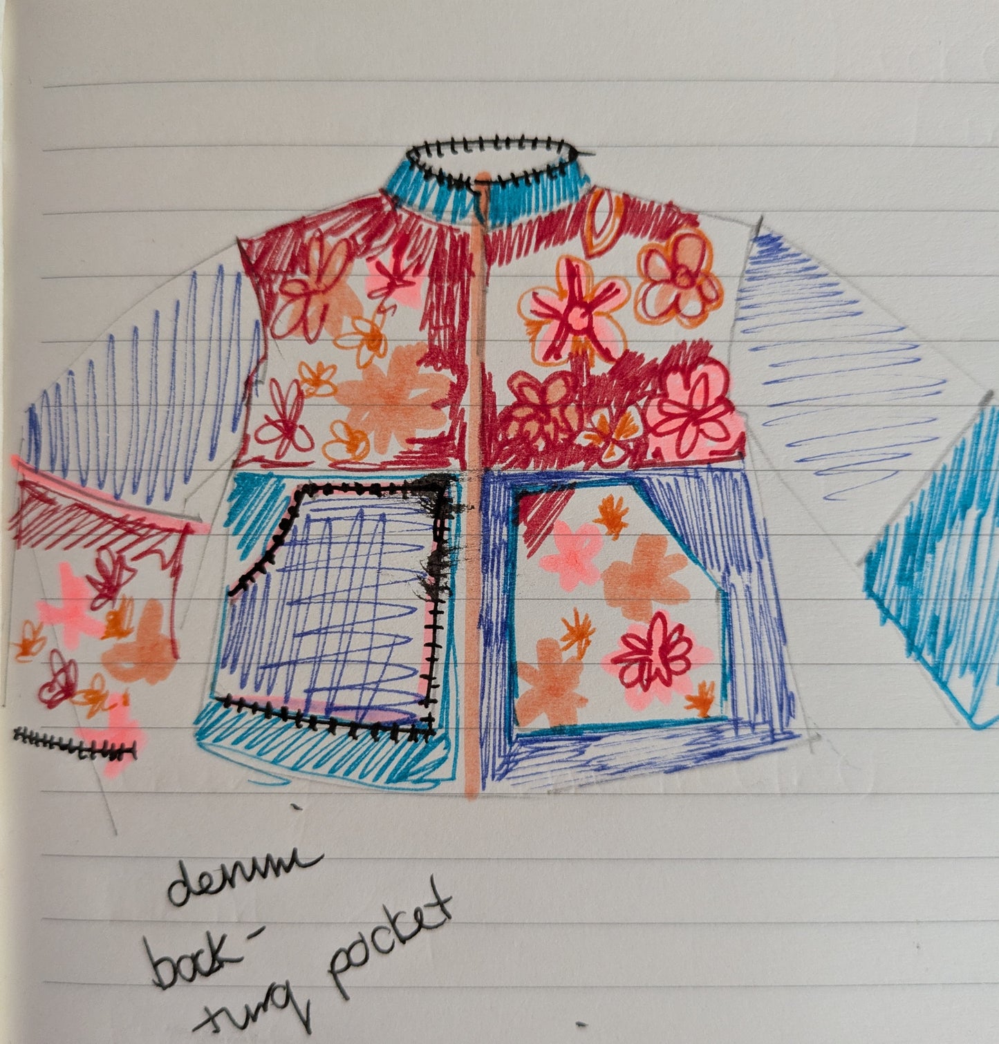 Quilted Floral Mix Jacket