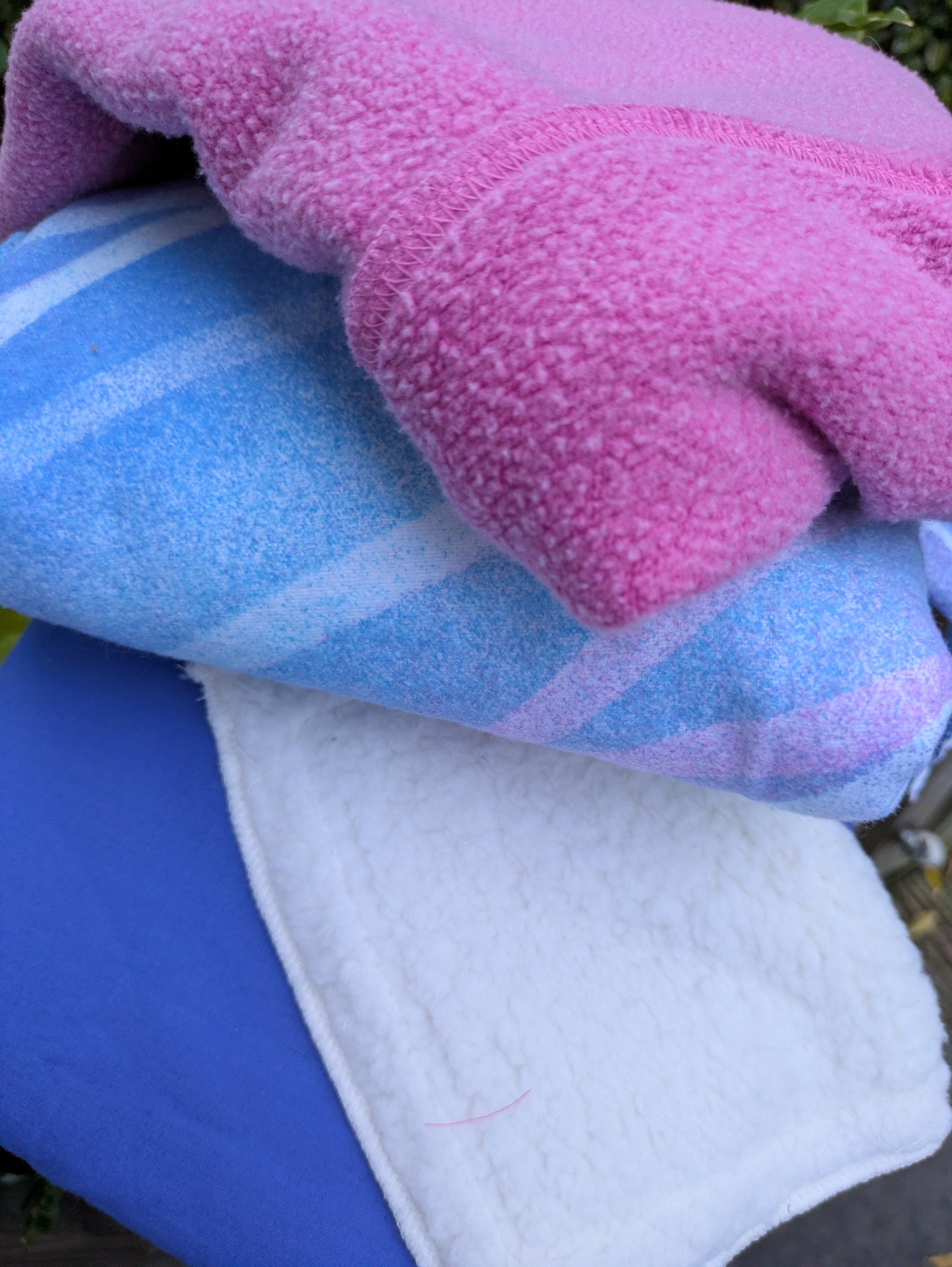 Patchwork Blue and Pink Jacket