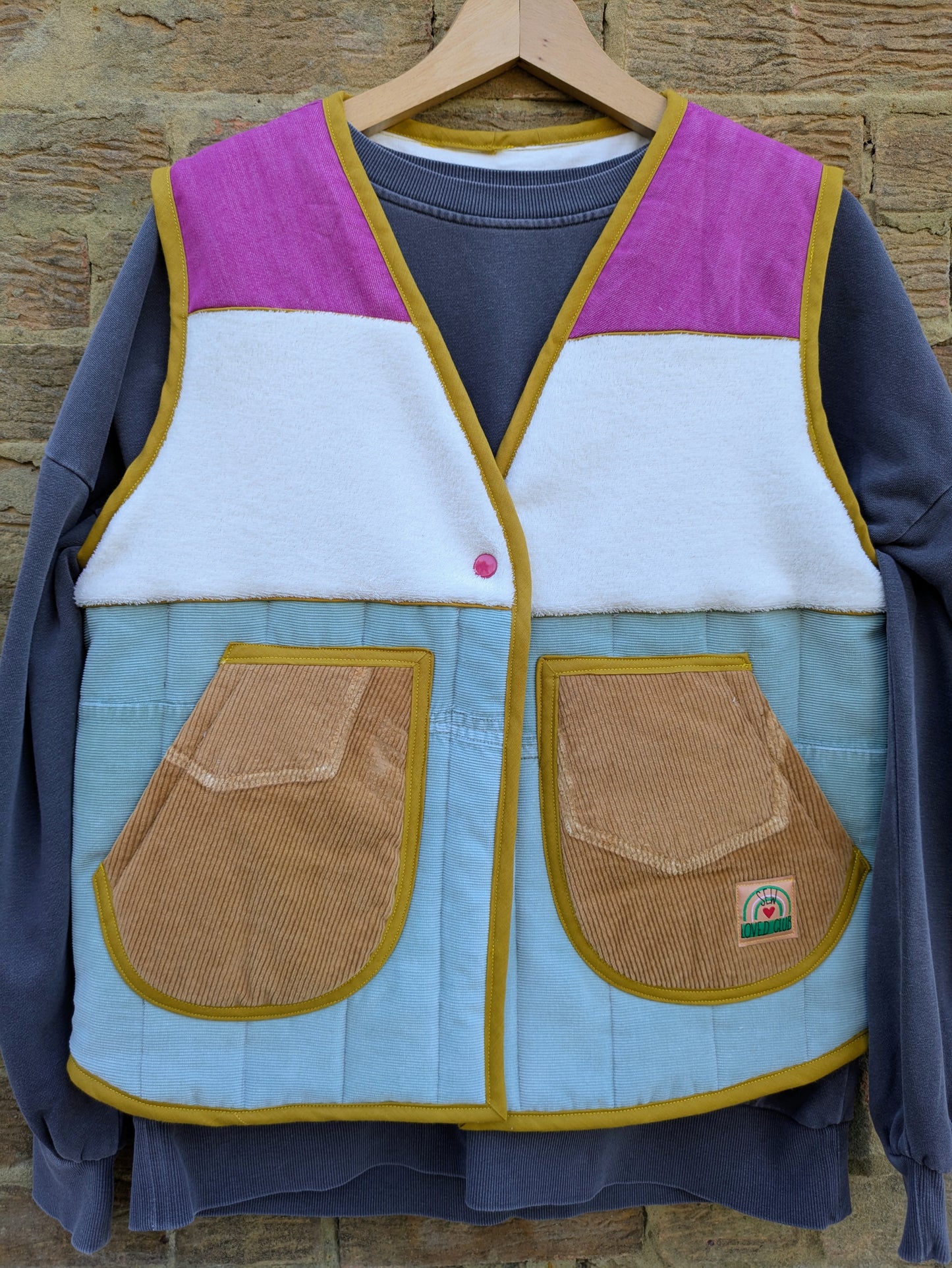 Bright Colour Blocked Gilet