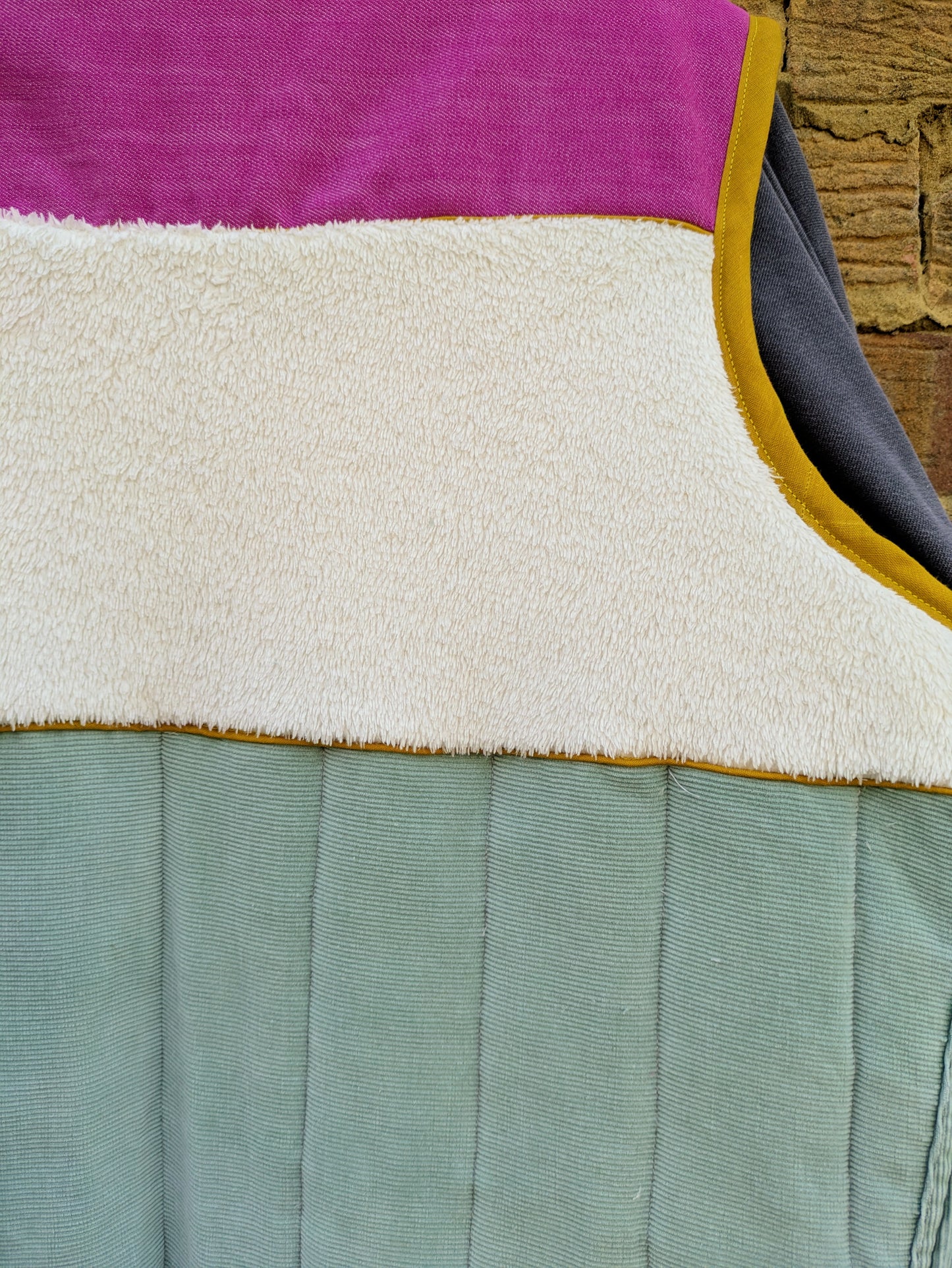 Bright Colour Blocked Gilet