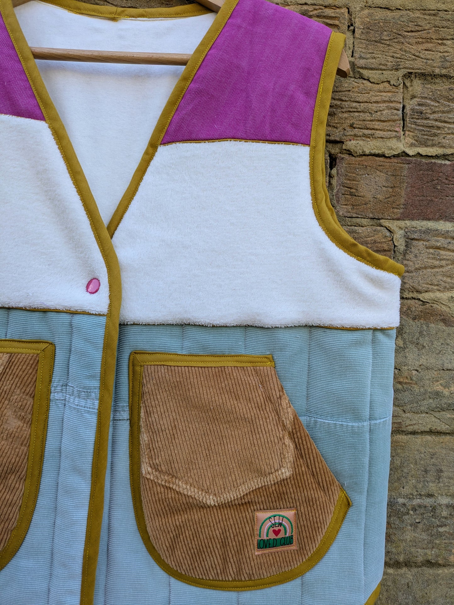 Bright Colour Blocked Gilet