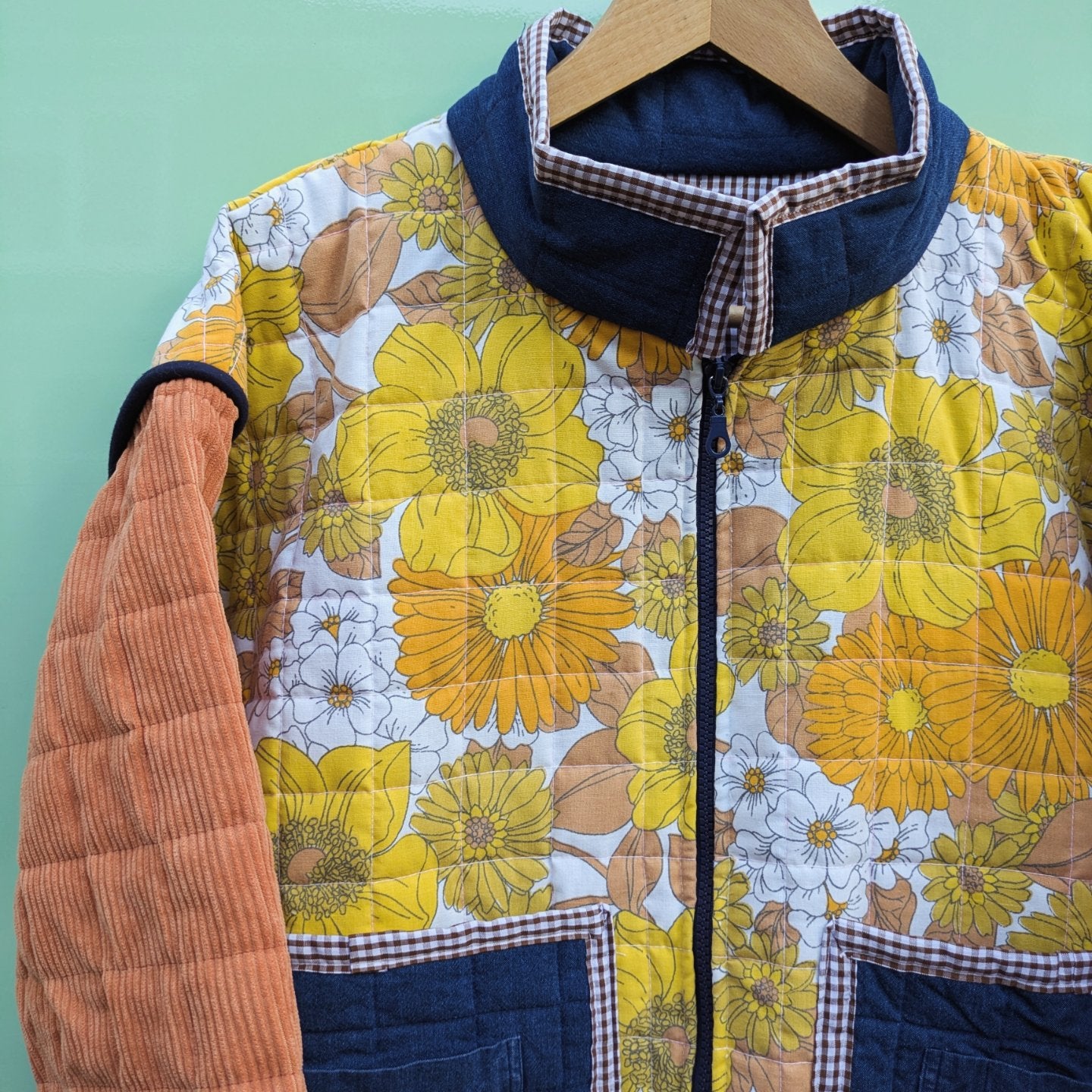 Quilted Floral Mix Jacket