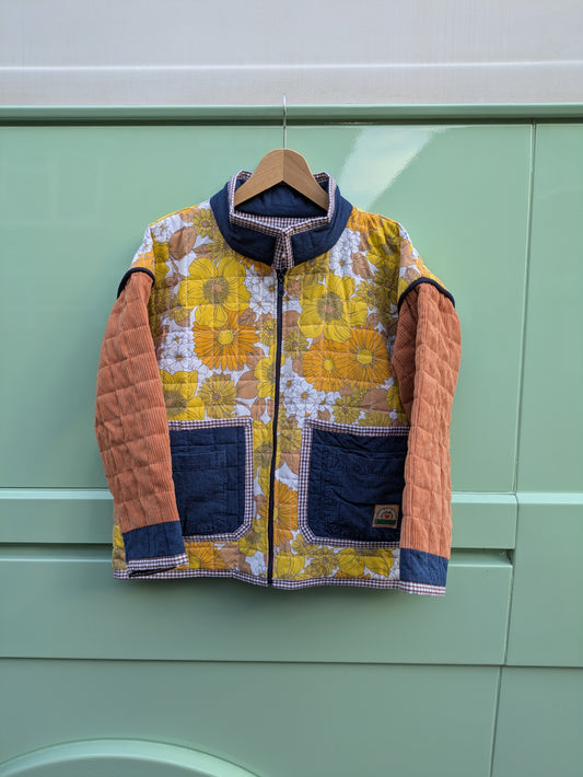 Quilted Floral Mix Jacket